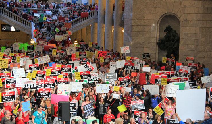 Protesters rally at the Capitol