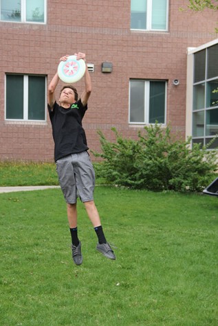Ashton McMahan is one of several Highland students on the Frisbee team 