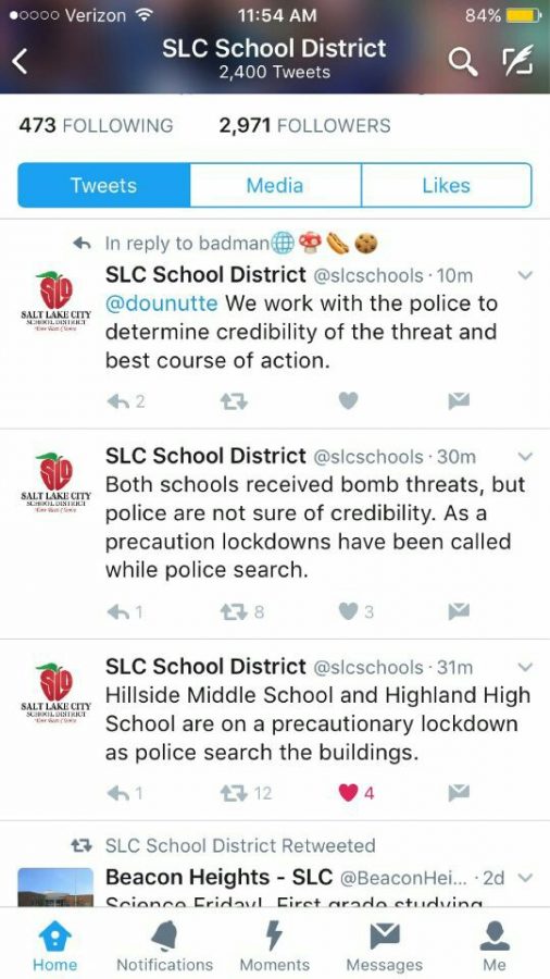 Highland Put Under Lockdown Due to Bomb Threats.