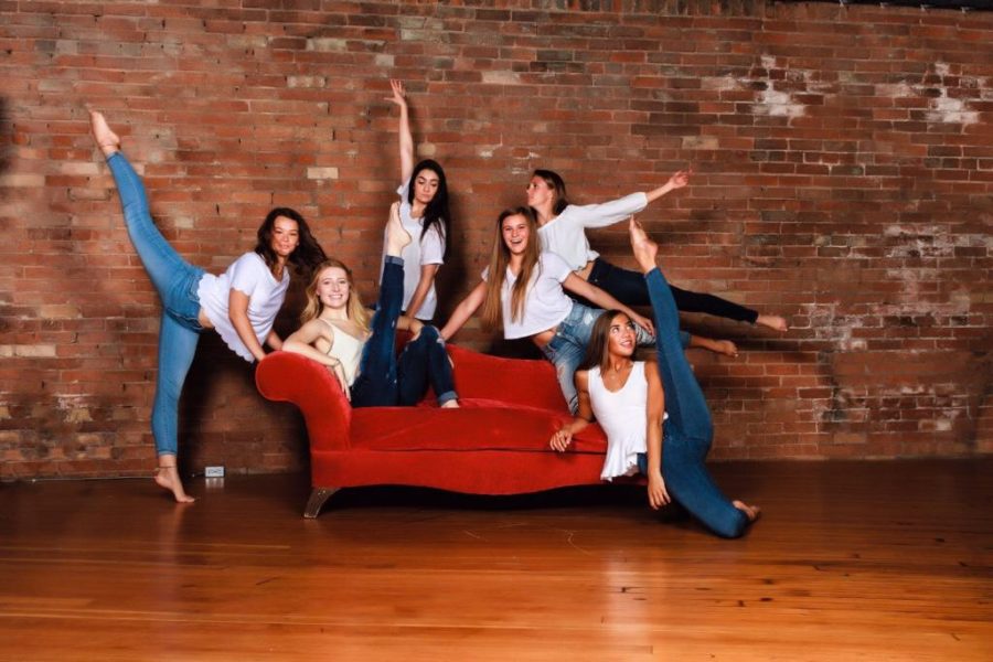 The Highland Dance Company seniors pose earlier this year.