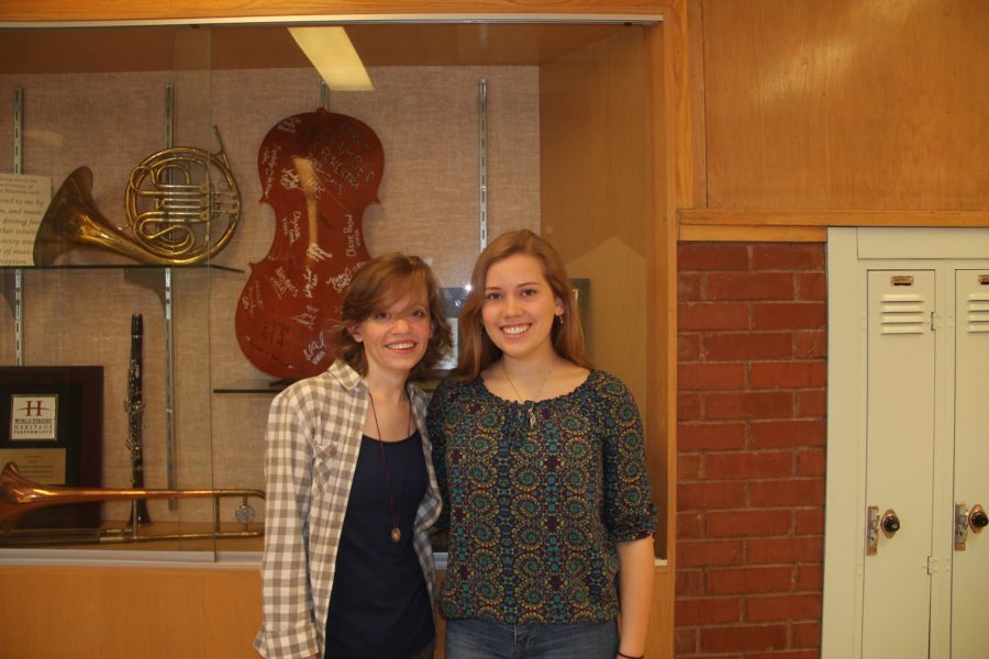 Emma Lund, (L), and  Bethany McCombe, (R), were accepted into the Utah All-State Orchestra