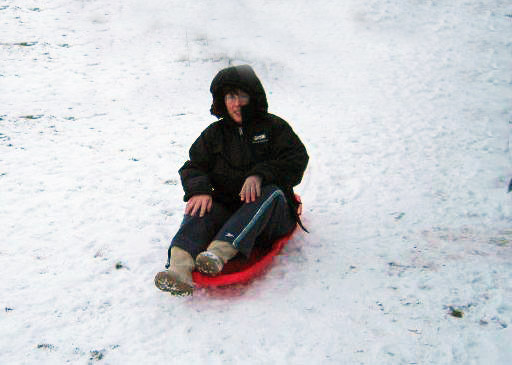 The sledding hill at Sugarhouse Park is a popular location.