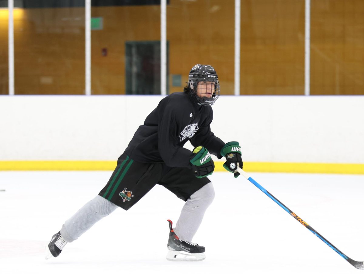 Highland student Lukas Bublik running drills at practice.