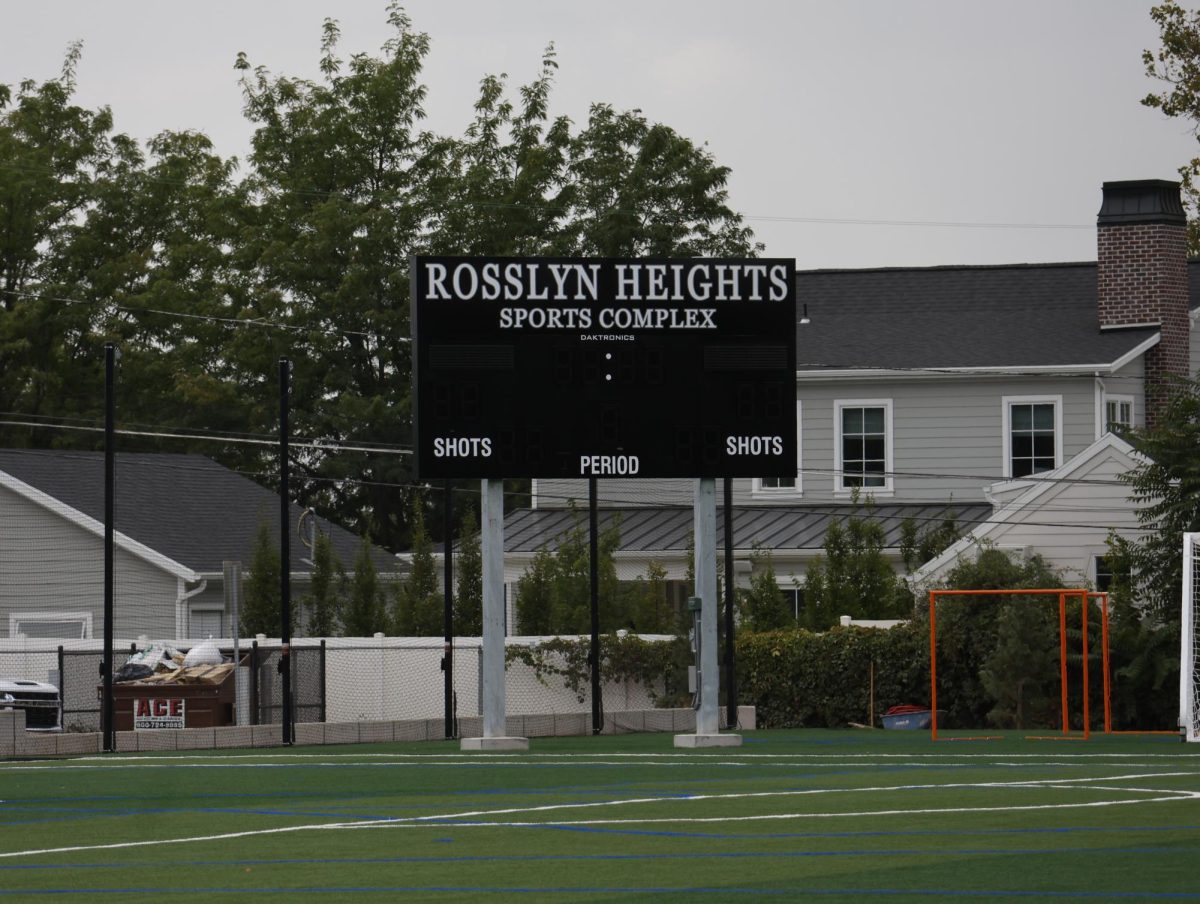 The newly finished turf at Rosslyn Heights.