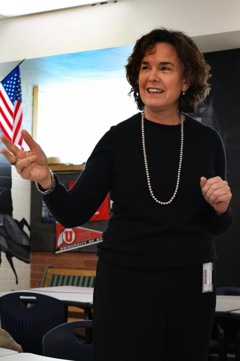 Superintendent Dr. Elizabeth Grant speaks to the Highland Rambler on Monday, Nov. 24.