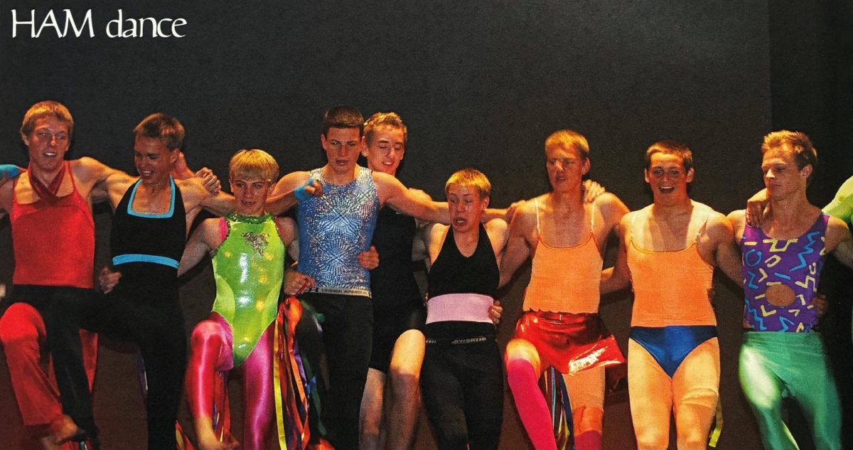 HAM performing their "HAM Dance." 
